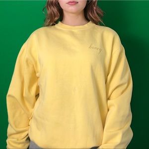 brandy melville honey sweatshirt 🍯